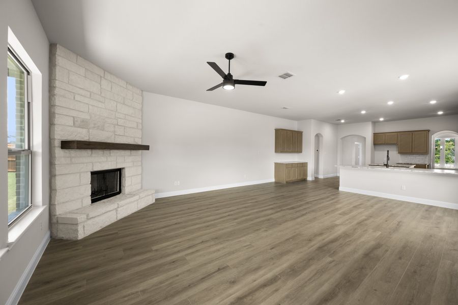 Spacious, unfurnished interior of a new home in Mockingbird Hills - Signature Series, Joshua (Image 19). Spacious, unfurnished interior of a new home in Mockingbird Hills - Signature Series, Joshua (Image 19).