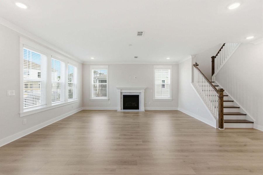 Spacious, unfurnished interior of a new home in Liberty Hill Farm, Mount Pleasant (Image 22).