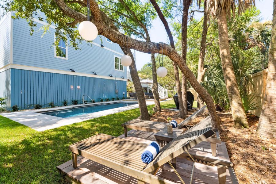 Front exterior of a new home in , Folly Beach, SC, highlighting curb appeal (Image 28).