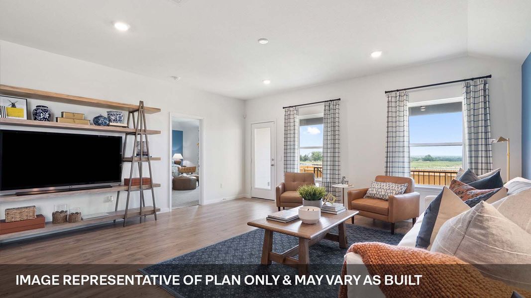Furnished interior view inside a new home in Monarch Ranch, Manor (Image 22).