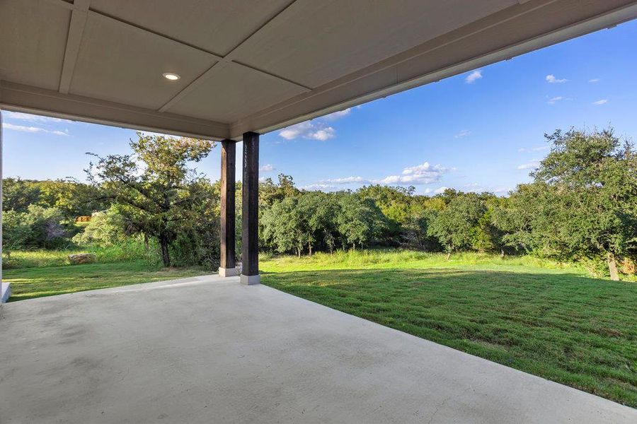 Exterior details and patio area of a home in , Belton (Image 23).