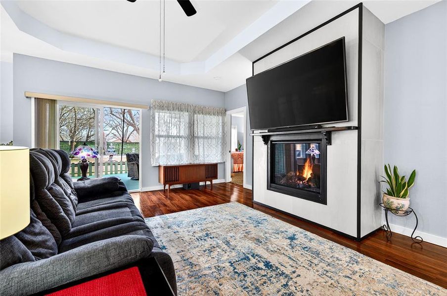 Beautiful Gas Log Fireplace