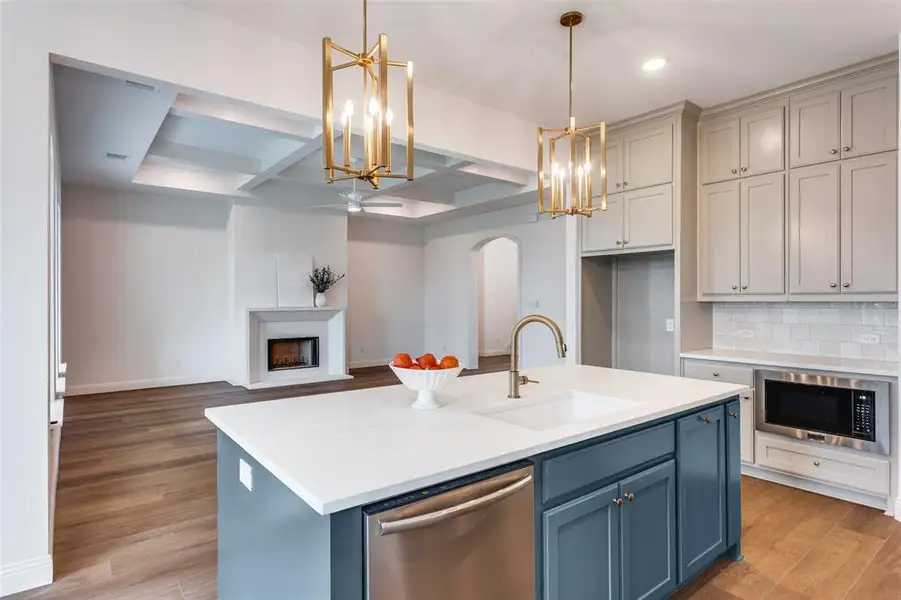 Furnished interior view inside a new home in Reserves at Trinity, Willow Park (Image 3).