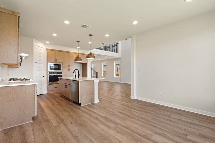 Furnished interior view inside a new home in Lariat, Liberty Hill (Image 9).