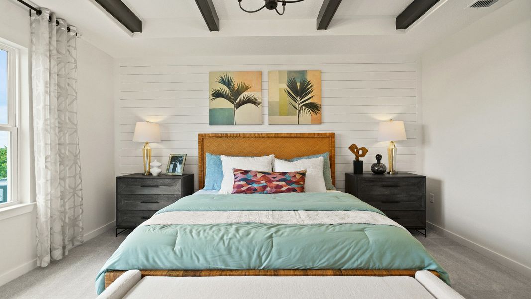 Castaway Model Home Primary Suite, new home plan available at Liberty Trace in Haines City, fl