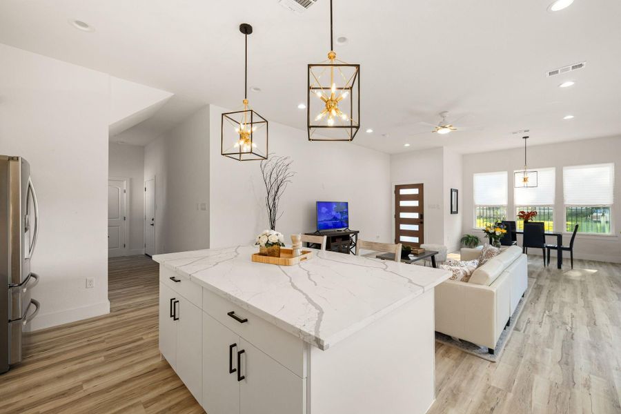 Furnished interior view inside a new home in , Houston (Image 8).