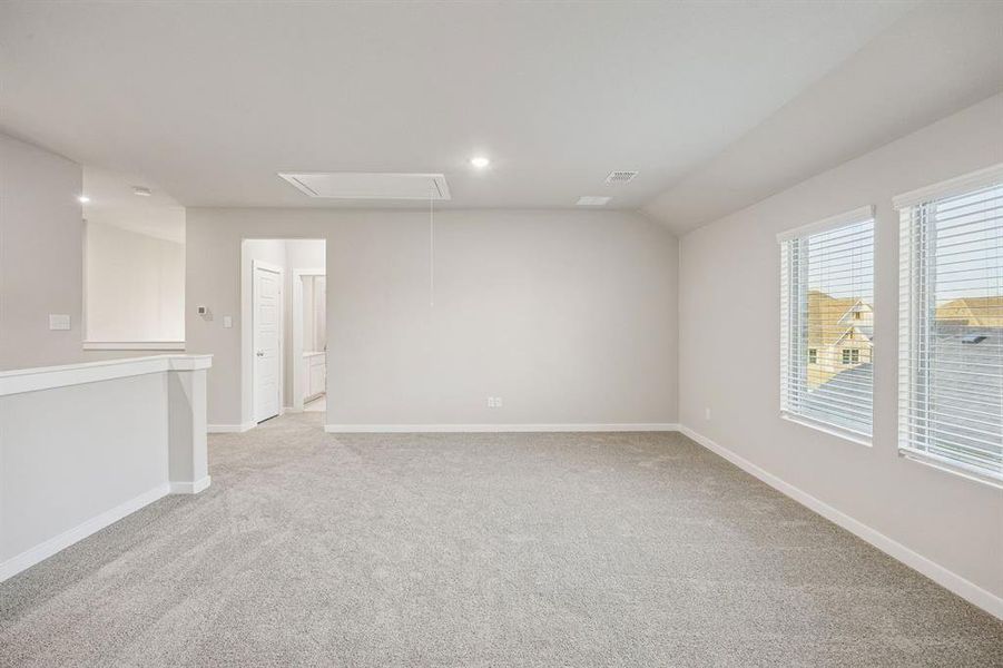 Game Room in the Wimbledon home plan by Trophy Signature Homes – REPRESENTATIVE PHOTO