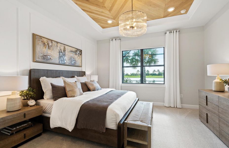 Furnished interior view inside a new home in Harbor Isle, Vero Beach (Image 9).