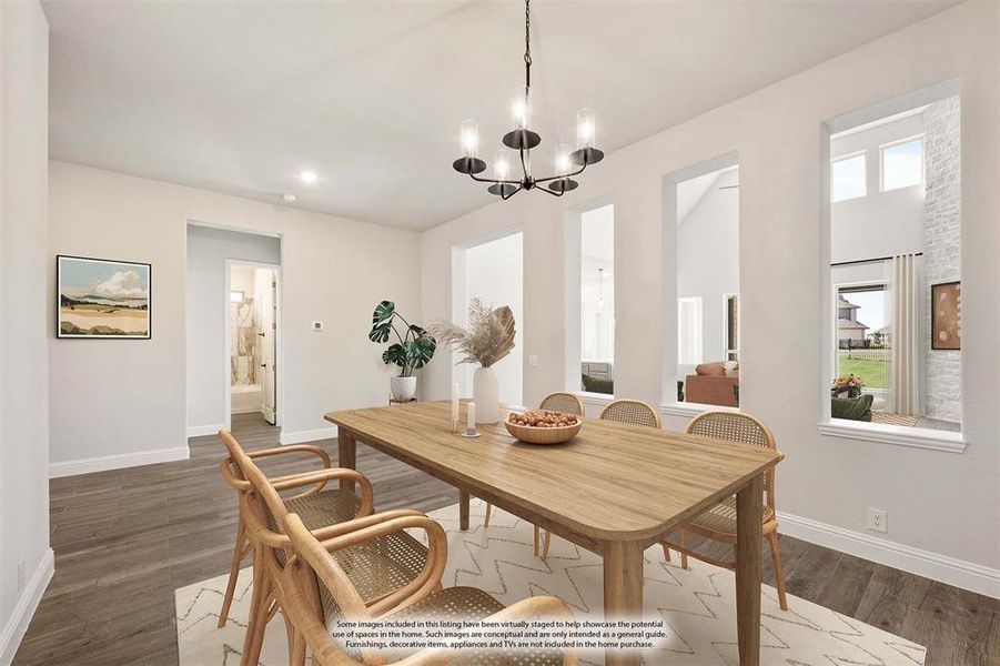 Furnished interior view inside a new home in Abe's Landing, Granbury (Image 7).