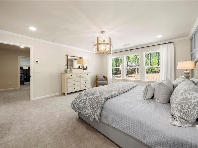 Furnished interior view inside a new home in Riverwood, Dallas (Image 47).