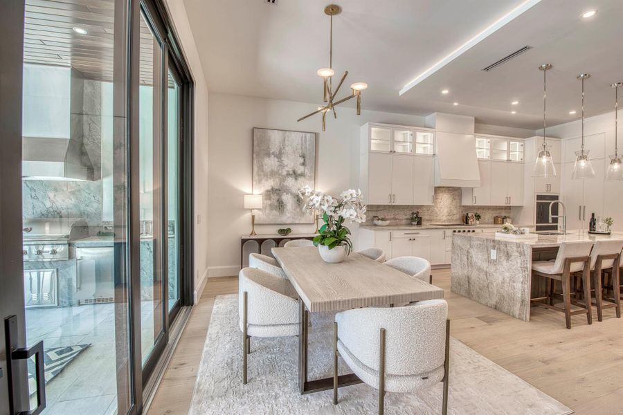 Furnished interior view inside a new home in , Palm Beach Gardens (Image 54).