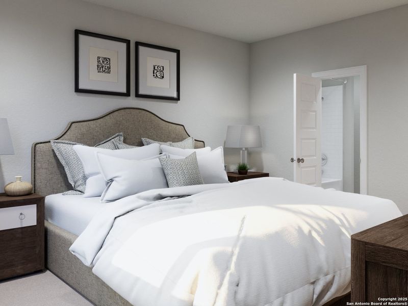 Furnished interior view inside a new home in Katzer Ranch, Converse (Image 20).