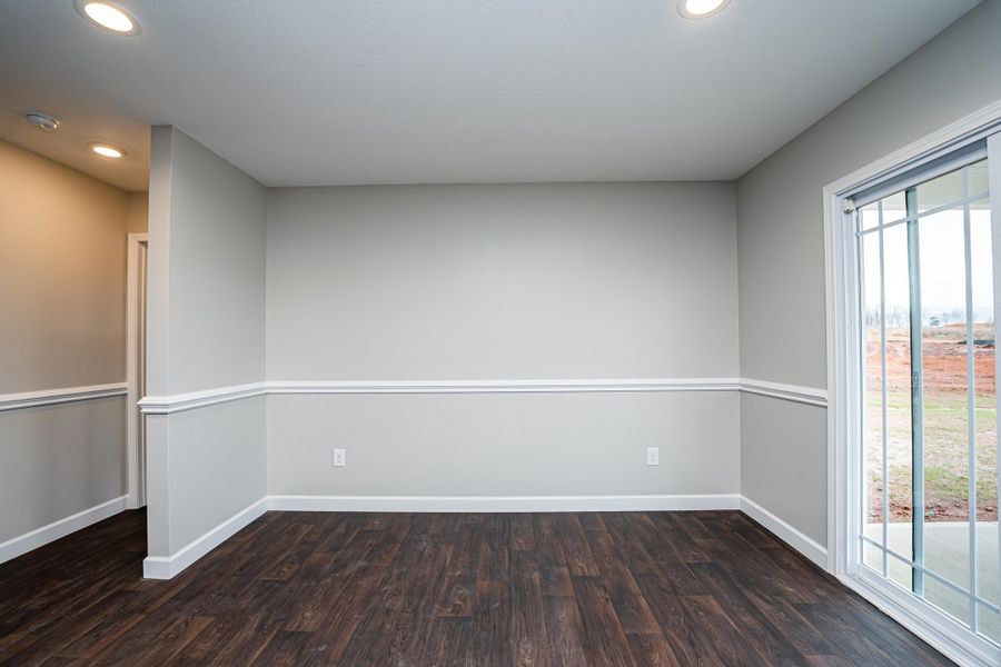 Representative unfurnished interior of a home built from the Saxon by Enchanted Homes in Huckleberry Cove, Chesnee (Image 33). Representative unfurnished interior of a home built from the Saxon by Enchanted Homes in Huckleberry Cove, Chesnee (Image 33).