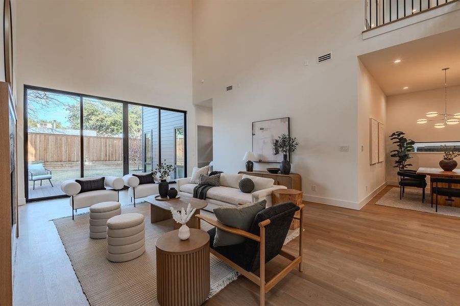Furnished interior view inside a new home in , Dallas (Image 35).