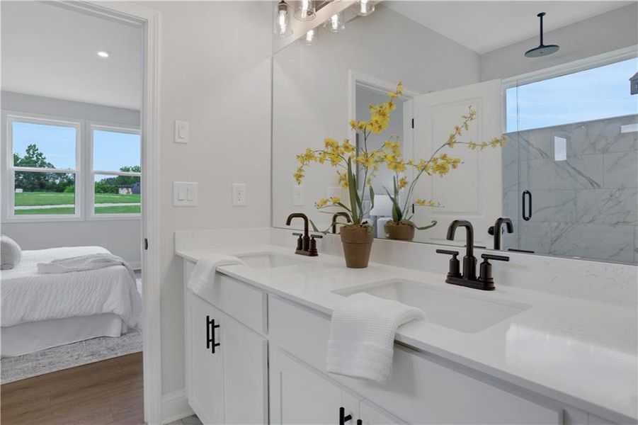 Furnished interior view inside a new home in Easton Walk, Lawrenceville (Image 11).