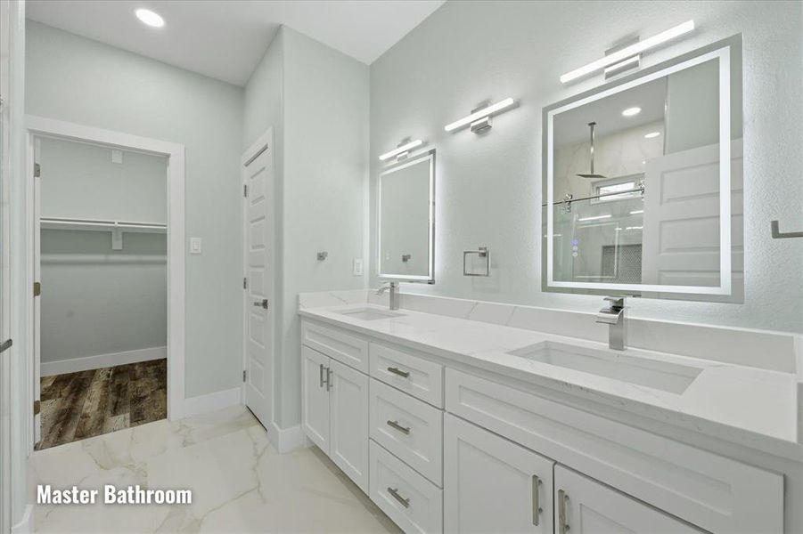 Furnished interior view inside a new home in , Dallas (Image 17). Furnished interior view inside a new home in , Dallas (Image 17).