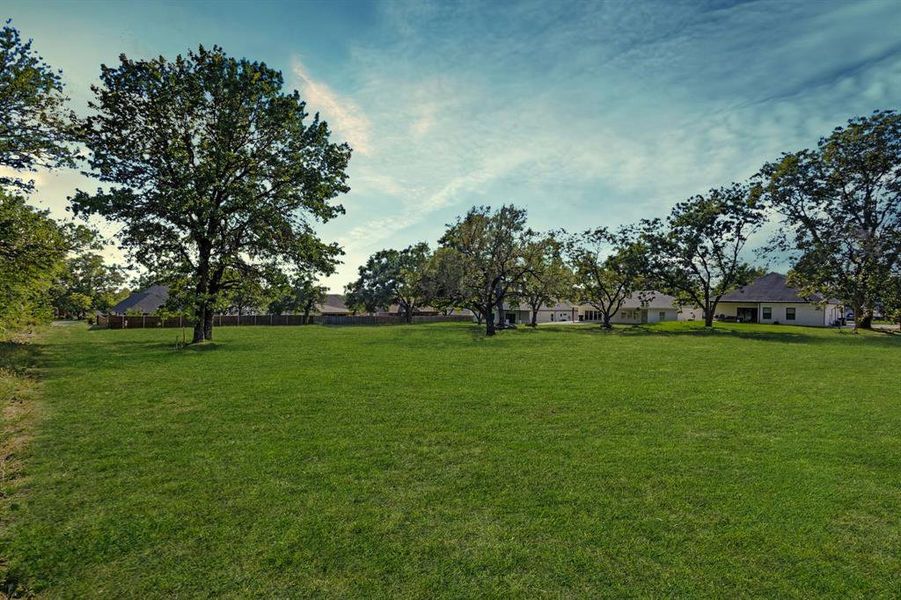 View from far corner of neighbors property