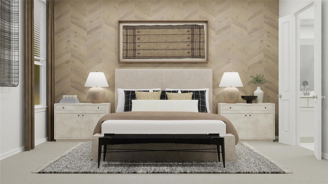 Furnished interior view inside a new home in Anniston, Katy (Image 23).