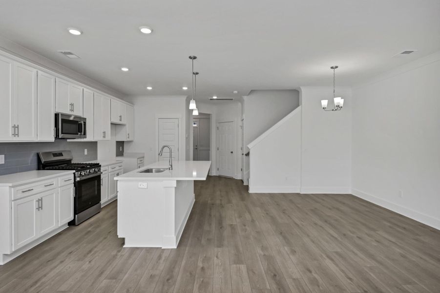 Furnished interior view inside a new home in Lake Carolina Townhomes, Columbia (Image 13).