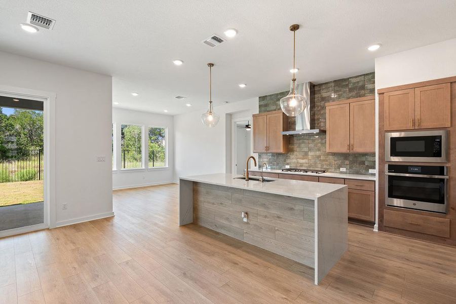 Furnished interior view inside a new home in Capitol Collection at Lariat, Liberty Hill (Image 13). Furnished interior view inside a new home in Capitol Collection at Lariat, Liberty Hill (Image 13).