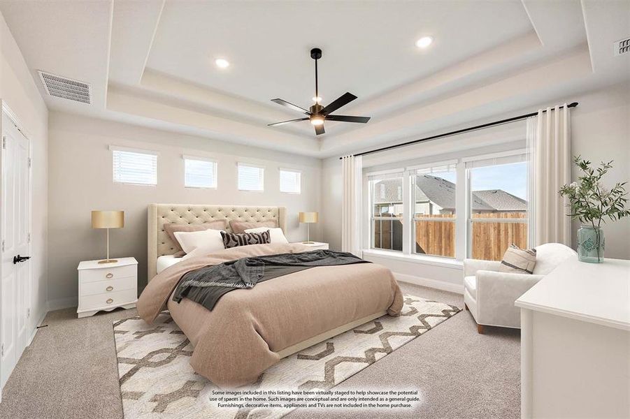 Furnished interior view inside a new home in Stone River Glen 60s, Royse City (Image 14).