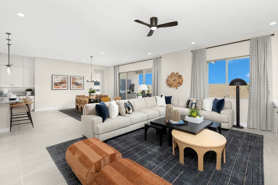 Representative furnished interior of a home built from the Garnet by Mattamy Homes in Rosewood Heights, San Tan Valley (Image 9). Representative furnished interior of a home built from the Garnet by Mattamy Homes in Rosewood Heights, San Tan Valley (Image 9).