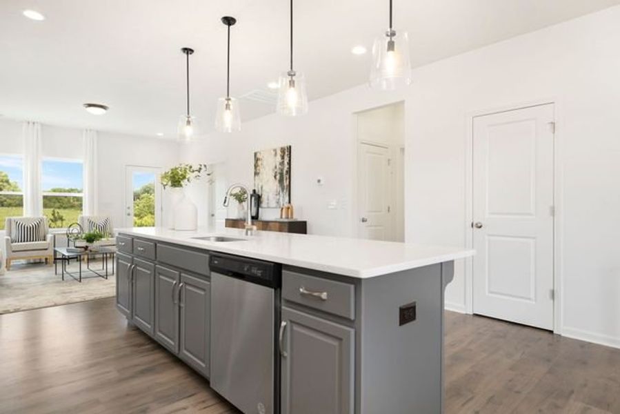 Representative furnished interior of a home built from the Preston by True Homes in Edgewater - The Cottages, Lancaster (Image 8).