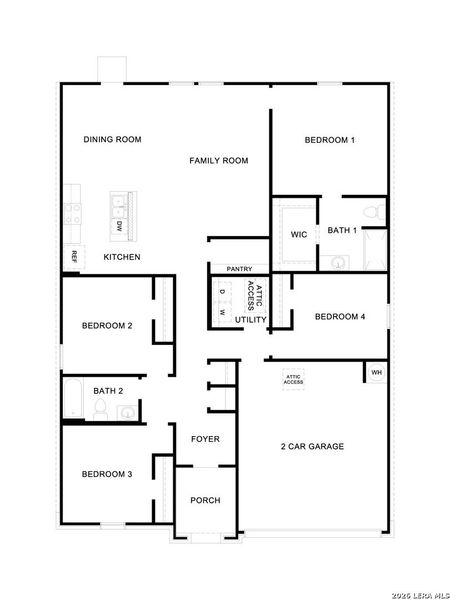 2D floor plan layout of this home in Swenson Heights, Seguin, TX (Image 2). 2D floor plan layout of this home in Swenson Heights, Seguin, TX (Image 2).
