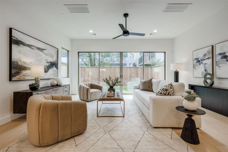 Furnished interior view inside a new home in , Houston (Image 38).