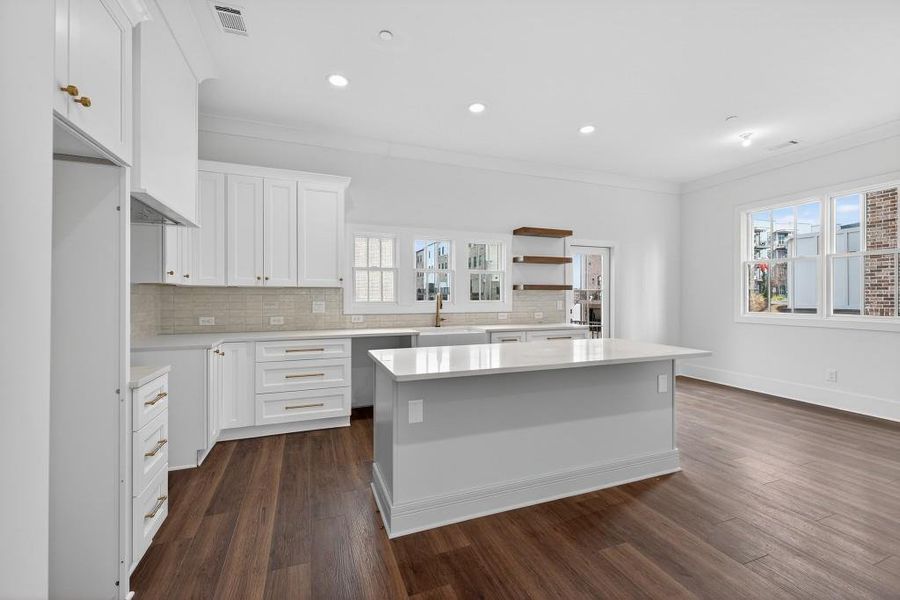 Furnished interior view inside a new home in Skyview On Broad, Sugar Hill (Image 4).