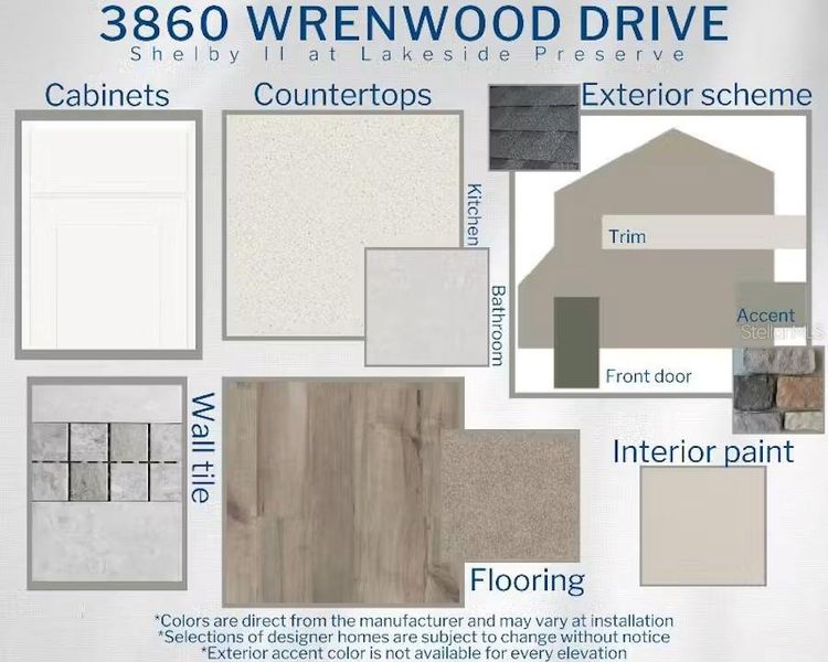 Sample of building materials used in homes in Lakeside Preserve, Lakeland (Image 4). Sample of building materials used in homes in Lakeside Preserve, Lakeland (Image 4).