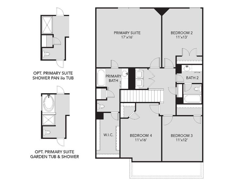 2D floor plan layout for the The Bluff by Legend Homes in Hanna Ranch, Fort Worth, TX (Image 4). 2D floor plan layout for the The Bluff by Legend Homes in Hanna Ranch, Fort Worth, TX (Image 4).