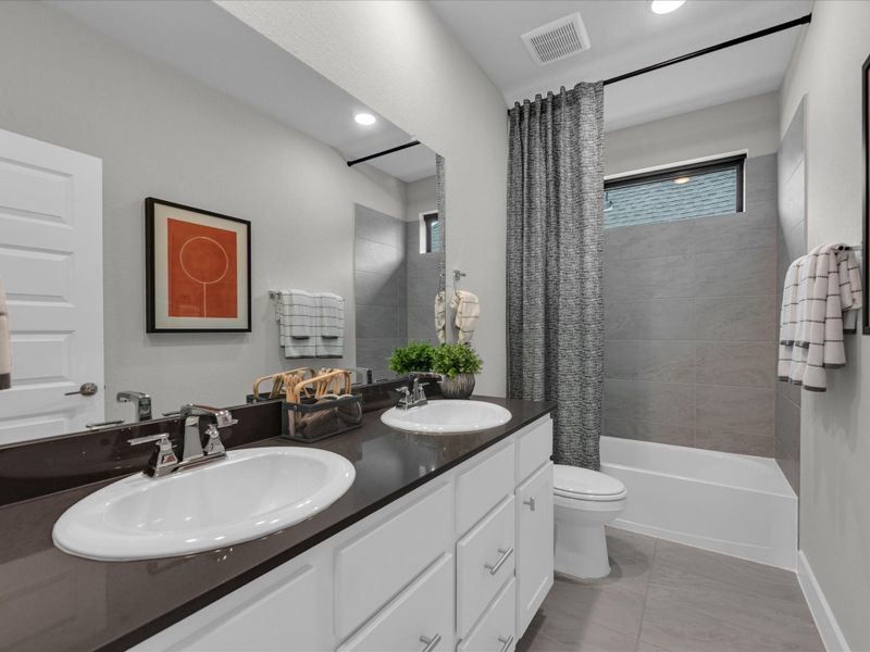 Furnished interior view inside a new home in Tompkins Reserve, Katy (Image 27).
