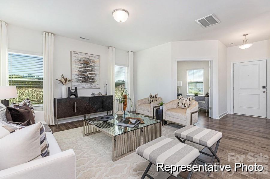 Furnished interior view inside a new home in Eagles Crest, Pageland (Image 6). Furnished interior view inside a new home in Eagles Crest, Pageland (Image 6).