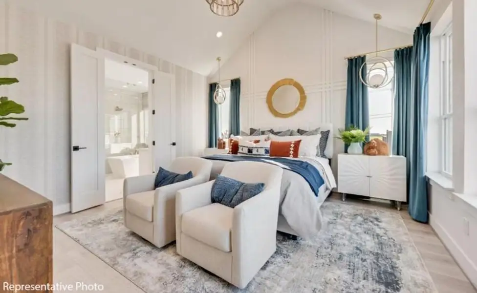 Furnished interior view inside a new home in Grand Estates of Anna, Anna (Image 6). Furnished interior view inside a new home in Grand Estates of Anna, Anna (Image 6).