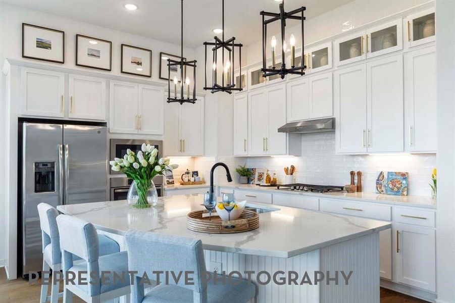 Furnished interior view inside a new home in Tavolo Park, Fort Worth (Image 37). Furnished interior view inside a new home in Tavolo Park, Fort Worth (Image 37).
