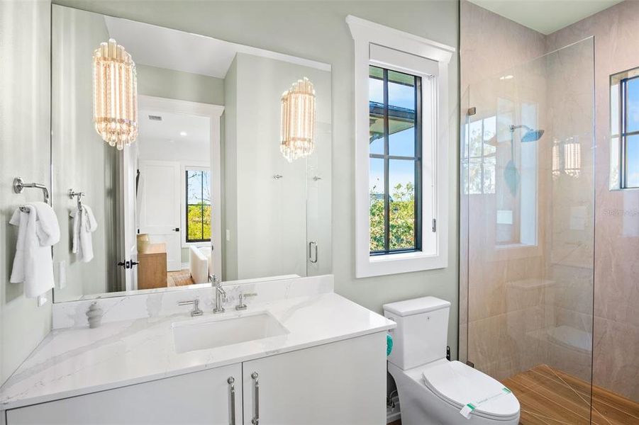Furnished interior view inside a new home in , Sarasota (Image 36).