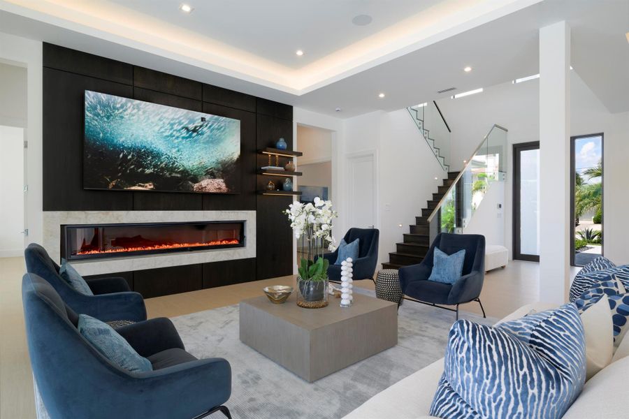 Furnished interior view inside a new home in , North Palm Beach (Image 8).