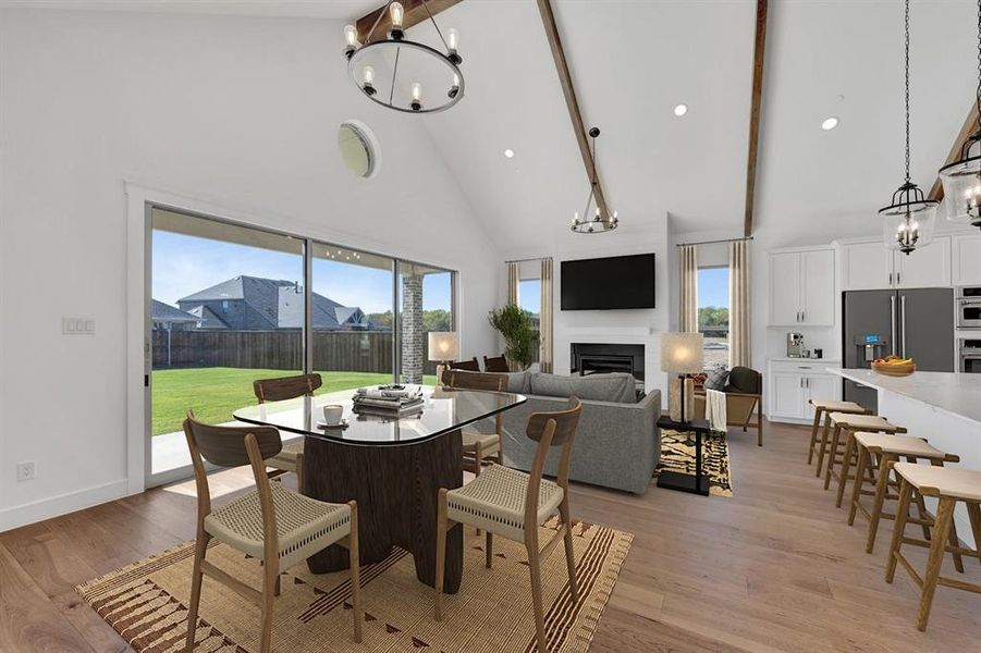 Furnished interior view inside a new home in Kreymer at the Park, Wylie (Image 33). Furnished interior view inside a new home in Kreymer at the Park, Wylie (Image 33).