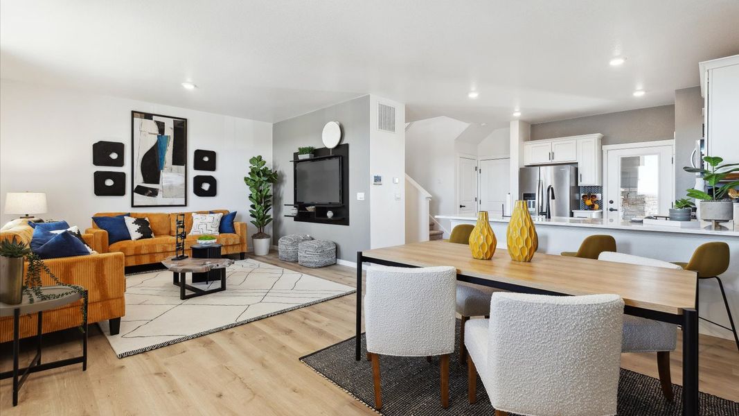 Furnished interior view inside a new home in Horizon Uptown, Aurora (Image 6).