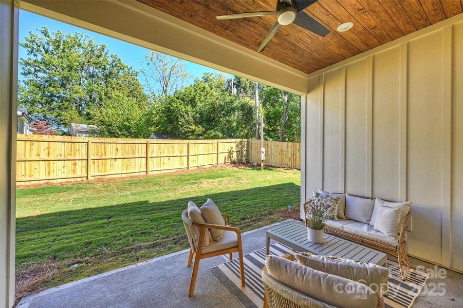 Exterior details and patio area of a home in , Charlotte (Image 25).