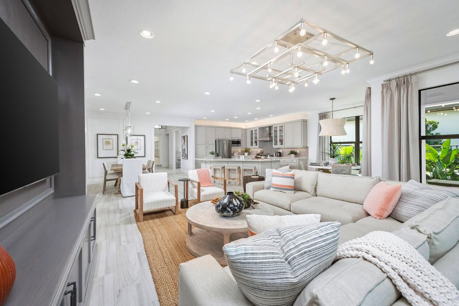 Representative furnished interior of a home built from the Bimini by GL Homes in Valencia Parc at Riverland, Port St. Lucie (Image 12).