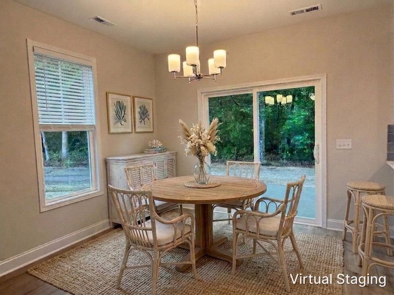 Furnished interior view inside a new home in Sawyer’s Run, Hampstead (Image 4).