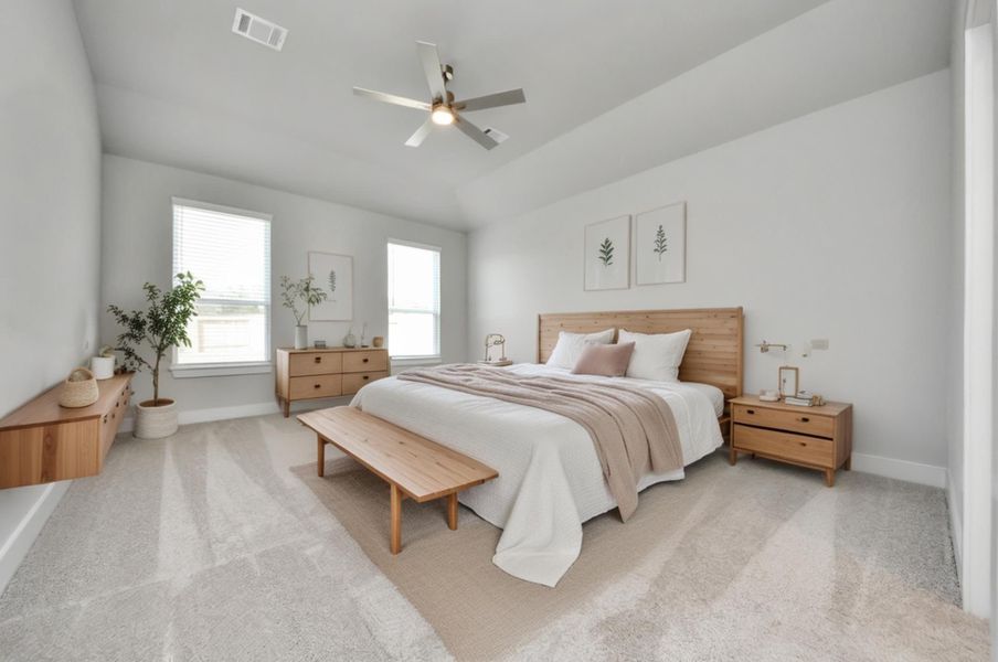 virtually Staged - Primary Bedroom.