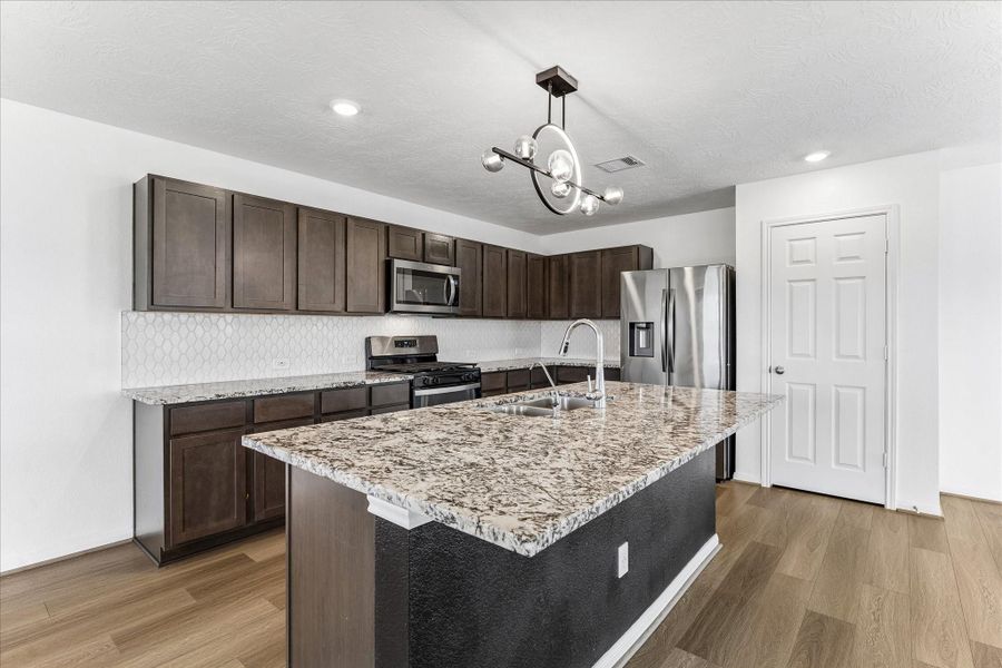 Furnished interior view inside a new home in Grace Landing, Willis (Image 4). Furnished interior view inside a new home in Grace Landing, Willis (Image 4).