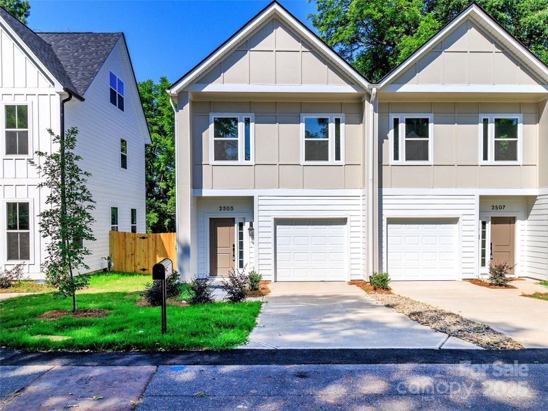 Front exterior of a new home in , Charlotte, NC, highlighting curb appeal (Image 2).