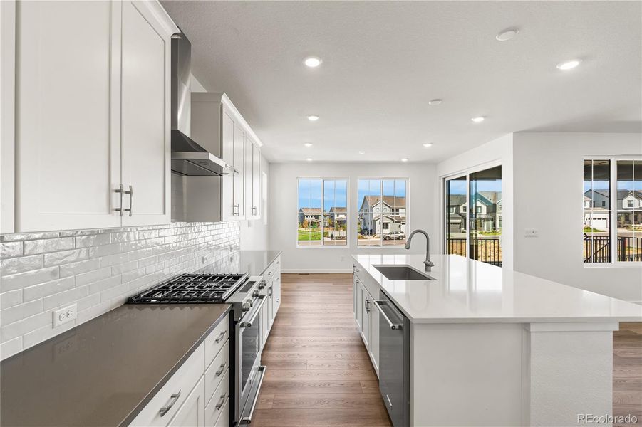 Furnished interior view inside a new home in Harmony at Solstice, Littleton (Image 16).