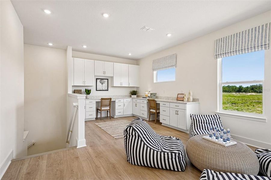 Furnished interior view inside a new home in Northlake at Ovation, Winter Garden (Image 36).