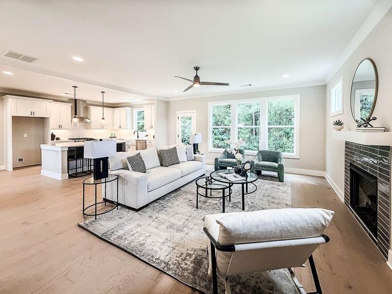 Furnished interior view inside a new home in , Decatur (Image 11).