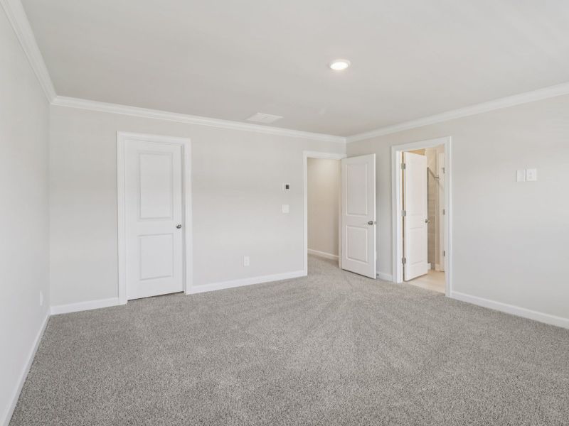 The primary bedroom leads to your own personal ensuite. The primary bedroom leads to your own personal ensuite.